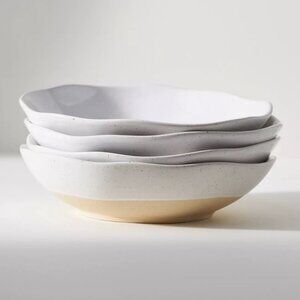 Anthropologie Set of 4 Bowls – Glazed Stoneware – Discontinued NWT Boxed